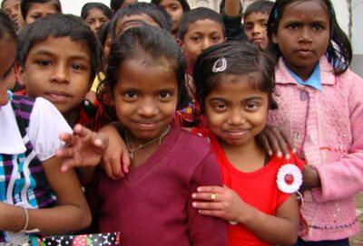 Enfants indiens de l'École Shanti India